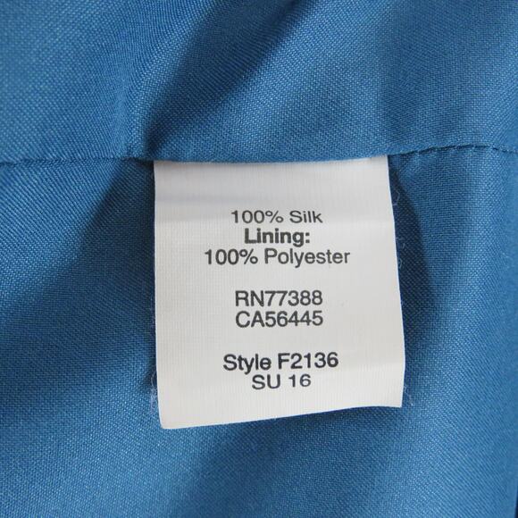 Madewell Navy Blue Sleeveless Casual Mini Dress Size 2 Small Silk Asymmetrical - Picture 6 of 7